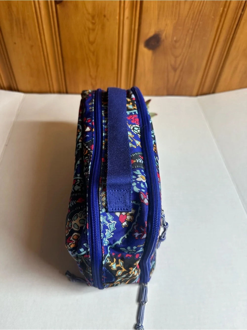 Vera Bradley Navy Multicolor Paisley Cosmetic Bag